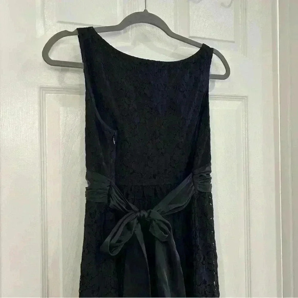 Mimi Maternity Lace Empire Waist Sleeveless Black Cocktail Party Dress Size M - Picture 10 of 16